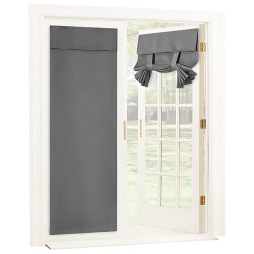 Persianas enrollables sin taladrar, persianas de puerta francesas para ventana, persianas opacas de fácil ajuste con clip, protección UV, persianas de amarre, cortina de puerta, persianas enrollables