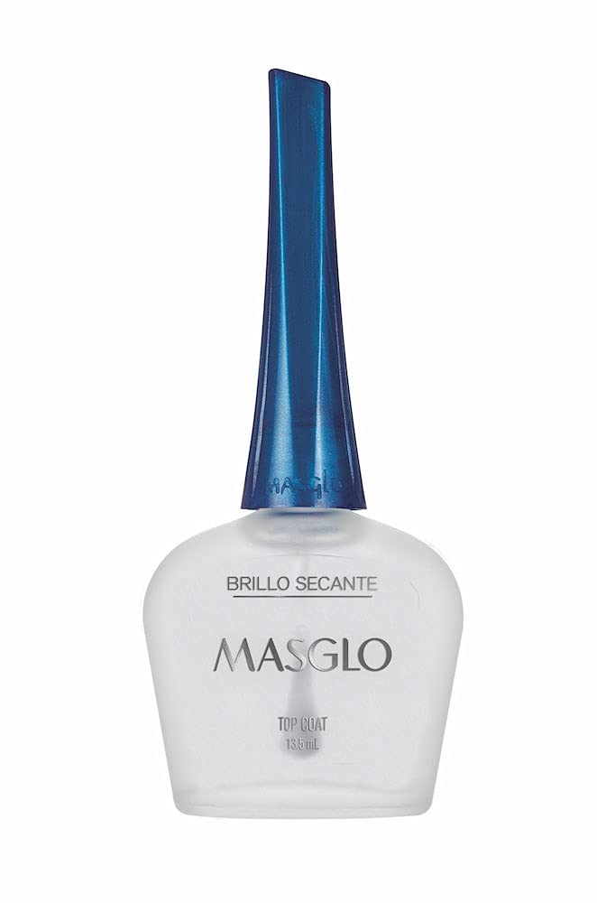MASGLO Tradicional – Set of 4 Nail Polishes (2 Base Coat & 2 Top Coat), Up to 7 Days of Wear, Glossy Finish – (0.5 oz Each)