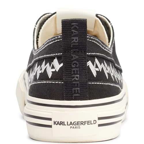 KARL LAGERFELD Mens Cottom Canvas Logo Band Low Top Sneaker2