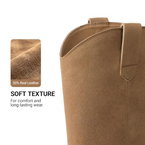 DREAM PAIRS Suede Knee High Fall Tall Boots for Women,Brown,6.5 - image 5