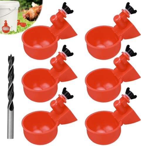 MOGOULUA 9L Edelstahl Hühnertränke - Automatischer Wasserspender Mit Schwimmer