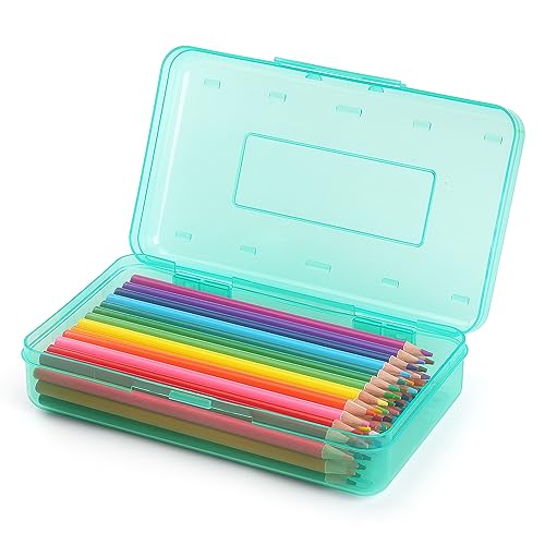 Image of Tamaki 1 Pack Plastic Pencil Box Large Capacity, Light Green