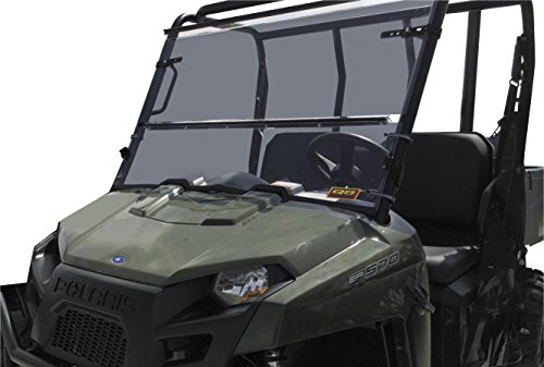 QuadBoss Folding Windshield Compatible for Kawasaki 620 Mule 4010 4x4 2009-2012