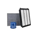 Kefly 28113-D3300 Engine Air Filter & 26300-35505 Oil Filter & 97133-D1000 Cabin Air Filter Fits