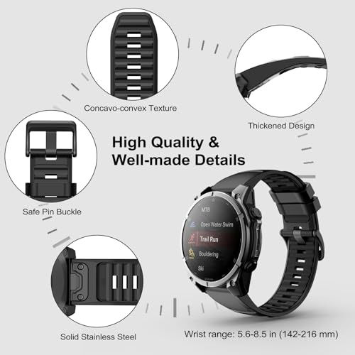 Correa deportiva de silicona para reloj TiMOVO 22mm miniatura 3