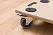 Meister Transportroller 590 x 290 mm - 200 kg Tragkraft - MDF-Platte - TPE-Räder / Möbelroller mit Bremse / Transporthilfe für Umzug / Rollwagen für Möbel-Transport / Kistenroller aus Holz / 821390