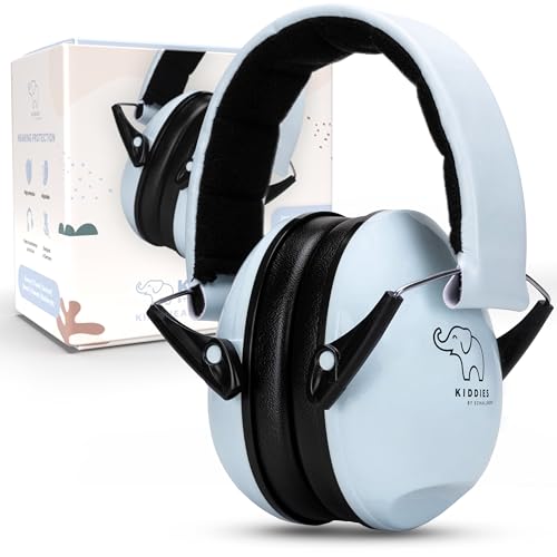 Schallwerk ® Kapselgehörschutz Kiddies (Morning Blue) | Gehörschutz Kinder - Hochwertige Lärmschutz Kopfhörer mini - Ohrenschützer ideal für Alltag & Events