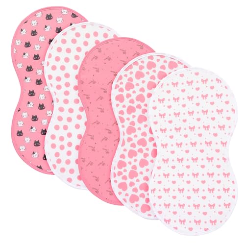 Image of sleepyturtle Pack of 5,Baby Burp Cloths,Soft and Absorbent,Unisex,Easy to Use