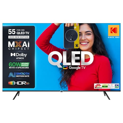 Kodak 139 cm (55 inches) Matrix Series UHD 4K QLED Google TV 55ST5025
