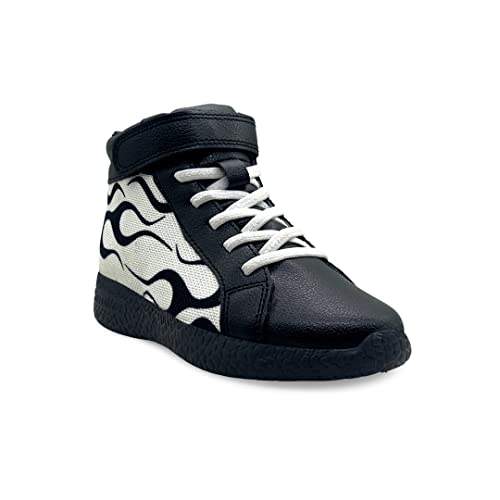 Image of KazarMax Hopits Kids Boys and Girls Ankle Length | High Top | Slip-on Sneakers Shoes | Lightweight | Outdoor Shoes Collection