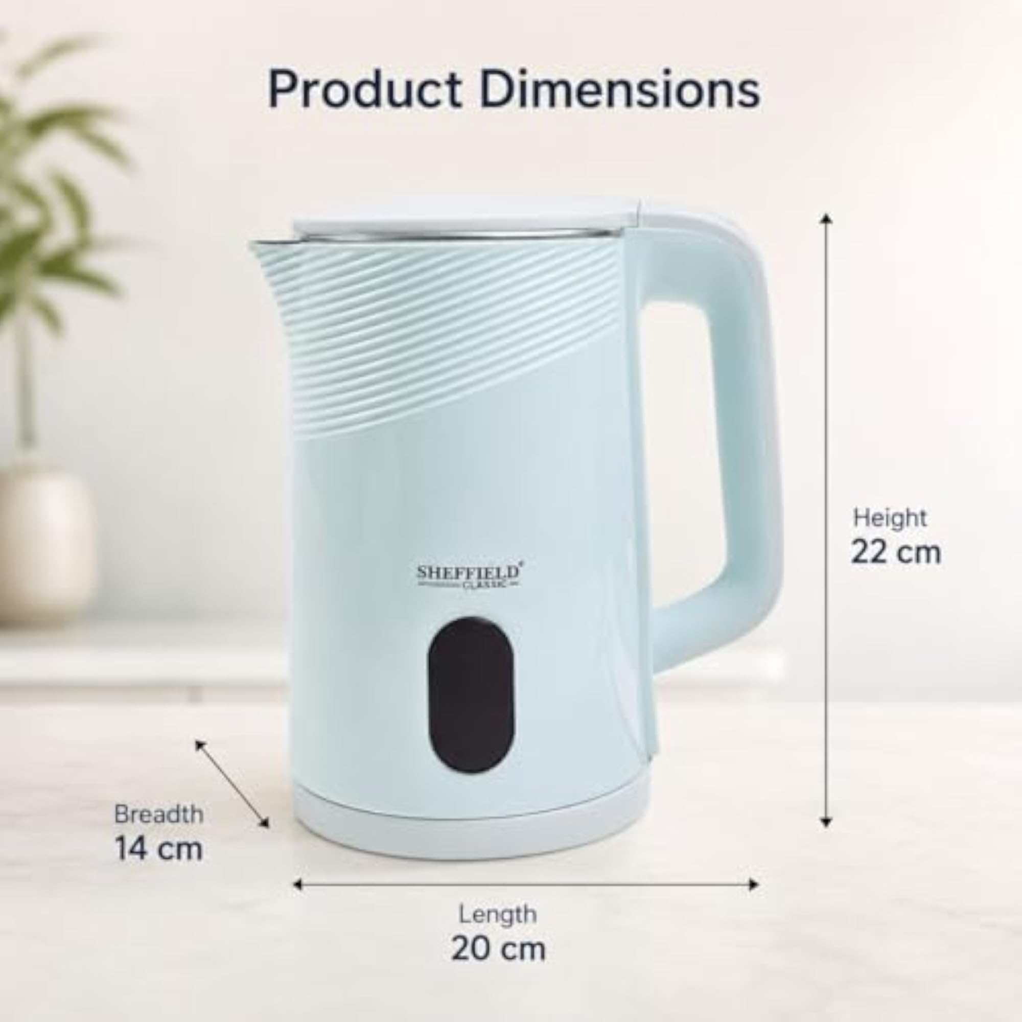 1.5L Cool Touch Electric Kettle for Home