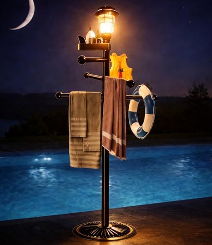 i365AMZ Pool Outdoor Towel Rack with...