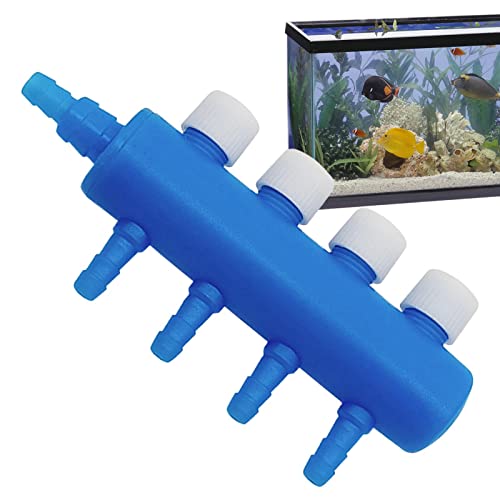 Aquarium-Luftventil Mit 18 Wegen – Edelstahl, Hebelsteuerung Für Luftstrom