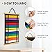 Winartton 12Belts Karate Belt Display Rack with Bamboo Frame, Felt Taekwondo Belt Display, Martial Art Belt Display Holder for Martial Art Learner, Not Easily Deformed Surprise Choice (Stud Included)