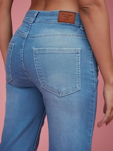 Image of Miss Chase Women's Wide Leg High Rise Regular-Length Stretchable Denim Jeans