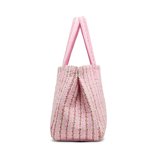 Bolso tipo tote acolchado para mujer miniatura 6