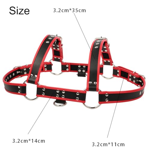Men's Chest Harness Body Leather Harness Belt Strap Punk Belt Clubwear Costume4