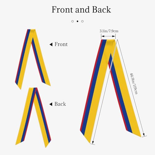 Colombia Colombians Flag Head Scarf Women'S Fashion Neck Satin Scarfs Lightweight Scarves For Bag Hair Gift Silky Long Thin Headscarf3