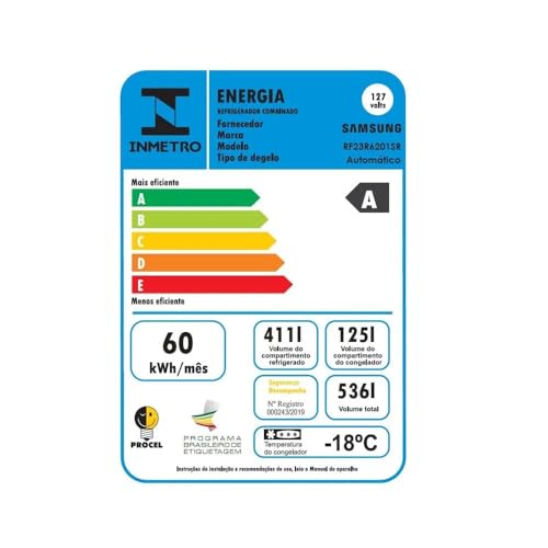 Geladeira Samsung French Door RF23R6201SR/AZ 536L Inox 110V