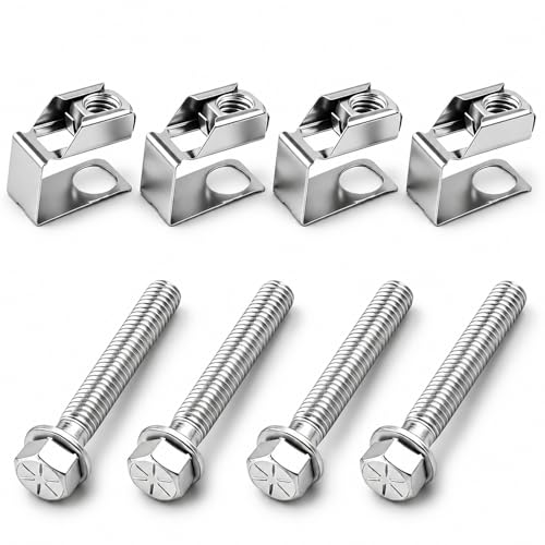 Image of FUSCH Exhaust Manifold Flange Bolts & U Nuts 03442 Hardware Kit Compatible with Dodge Durango 2004-2024 Ram 2006-2024 Jeep Wrangler 2007-2012 Replace#: 55366000AA 6036717AA