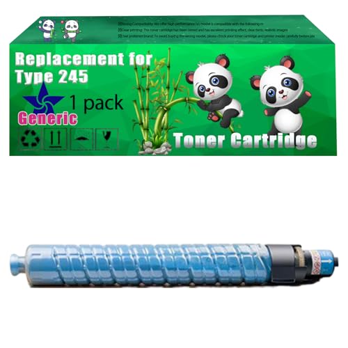 Image of Replacement Type 245 Toner Cartridge Compatible for Ricoh Aficio CL4000DN Aficio SPC410DN Aficio SPC420DN Printers, Up to 18000 Pages, Vivid Colors, Contains Chip (1 Pack Cyan)