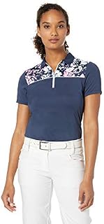 Callaway Women's 1/4-zip Floral Camo Polo 1/4-Zip Floral Camo Polo