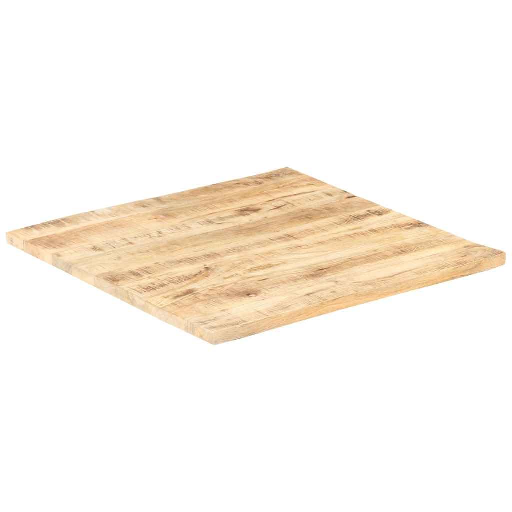vidaXL Mangoholz Massiv Tischplatte Massivholzplatte Holzplatte Ersatztischplatte Holz Platte für Esstisch Esszimmertisch 25-27mm 80x80cm