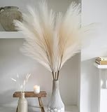 Hierba de pampa alta: estas pampas artificiales altas hacen que tu decoración perfecta del hogar de otoño, decoración de dormitorio, decoración de dormitorio, decoración de dormitorio, accesorios decorativos para el hogar; también puedes mezclarlas y combinarlas con boa de plumas con jarrón alto, como flores artificiales en jarrón, flores artificiales para decoración.