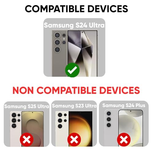 Image of 4youquality Acrylic Screen Guard Compatible with Samsung Galaxy S24 Ultra (Transparent) | Edge to Edge Full Screen Coverage, HD Clear, Scratch Resistant, Bubble Free Installation with Easy Installation Kit