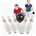 HOLIDYOYO 1 Set Childrens Bowling Kit Parent Interactive Sports Pins Balls Safe Material Fun for Family Parties and Kindergarten Activities Random Color