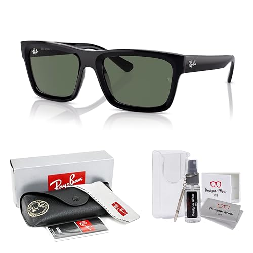 Ray-Ban RB4396 Warren Rectangular Sunglasses for Men for Women +BUNDLE with ACCESSORY EYEWEAR KIT2