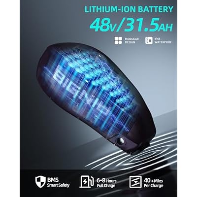 BIGNIU BG-X دراجة كهربائية للبالغين ، 1500 واط محرك بدون فرش 48V / 31.5Ah حتى 40 ميلًا E-Bike أمامي / إشارة دوران خلفية تعليق مزدوج
