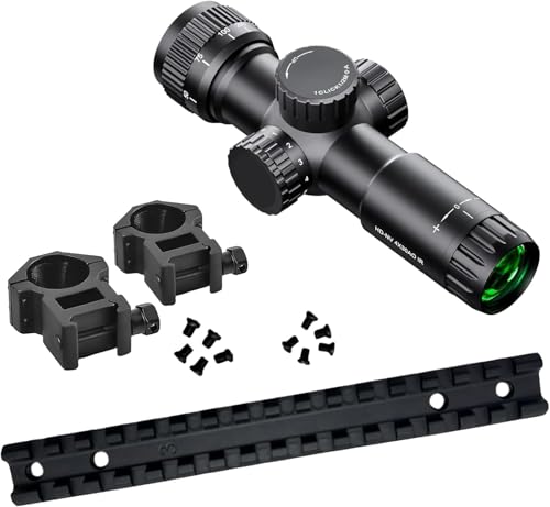 Picatinny Rail Mount for Savage Axis/Edge Rifles Mounting Hardware Included Allows for Picatinny or Weaver 5 PC of Each Size #6-48 Length 6mm/8mm, #8-40 Length (Rail, Scope Rings & 4x30 AO-Scope.)