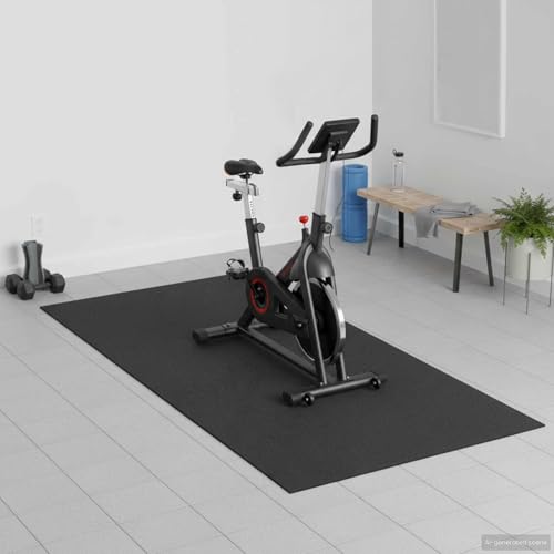 Esterilla protectora deportiva negra de PVC para protección del suelo de fitness
