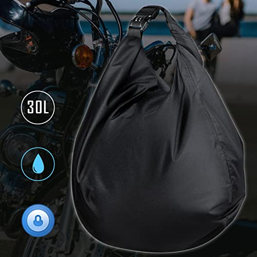LIFEDYLUK 30L Abschließbare Oxford Helmtasche für Motorradhelm, Fahrradhelme, Skihelme, Basketball, Fitness