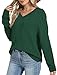 Sweaters for Women Christmas Thanksgiving Outfits Winter Fall Clothes Long Sleeve Shirts Kint Tops Dressy Casual Bloues Fashion Clothing Green M