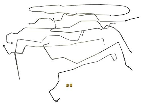 Marketplace Auto Parts Brake Hydraulic Line Kit with Tubes and Fittings - Compatible 2001-2004 Ford F250 Super Duty 4WD Extended Cab Pickup 4-Wheel ABS