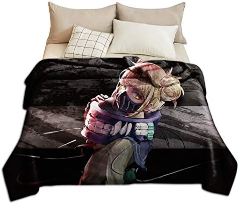 Anjinguang My Hero Academia Chibi Blanket,3D Printed Fleece Throw Flannel Blanket,Super Soft Cozy Fuzzy Warm Throws,for Winter Nap Blanket, Couch and Plush House Warming Decor Gift Idea