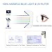 Tanlys 2 Pack Blue Light Blocking Glasses for Computer Eye Strain [Dry Eye & Sour Eye], Anti UV Reduce Headache Classic Bluelight Blocker Glasses Men Women