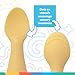 Nuby Silicone Mini Spoons - (2-Pack) Baby-Led Weaning Spoons for Babies - 4+ Months - Yellow