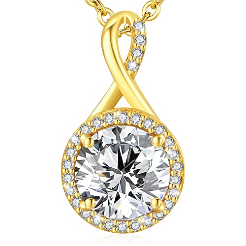 LAVUMO Collar Mujer de Plata 925 Hipoalergénico Colgante Mujer Joyas de Mujer Regalos para San Valentin Navidad Cumpleaños DÍA de La Madre para Novia Esposa Madre de Regalo Original Mujer Cover