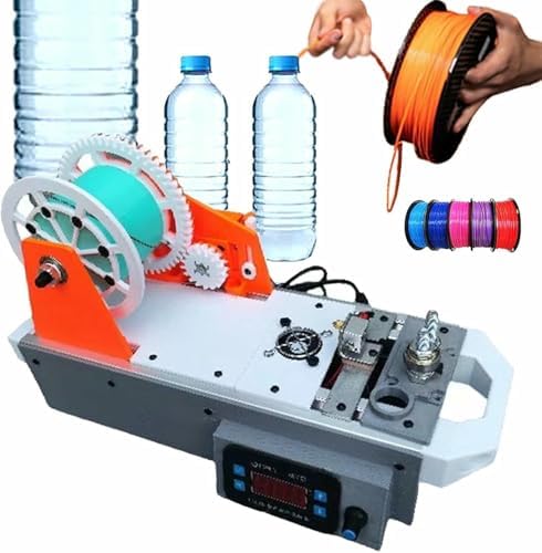 Machine de fabrication de filaments PET recyclés 3D, extrudeuse d'imprimante 3D à température et vitesse réglables, machine de fabrication de filaments de bureau pour la maison, les bricoleurs