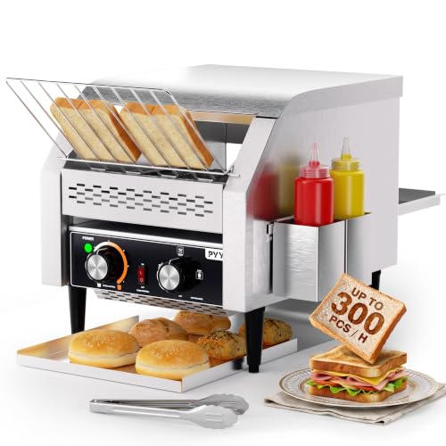 PYY Commercial Conveyor Toaster - 300 Slices/Hour Restaurant Toaster