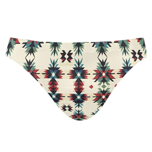 Carnival Geometric Figure Swim Briefs for Men Swimsuit Bikini Swimwear S B0403463