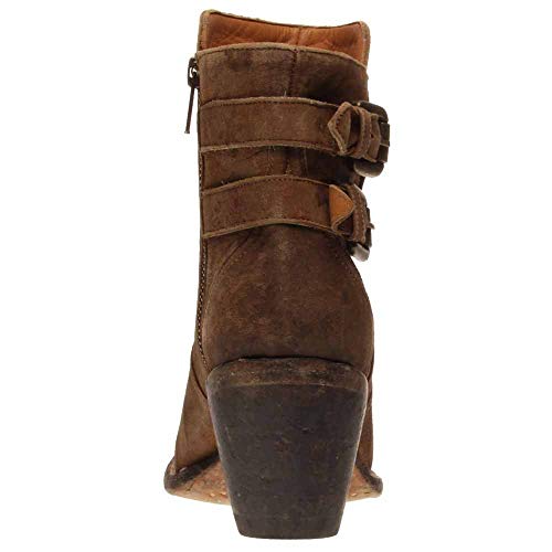 Lucchese Bootmaker Women's Catalina-Brown Floral Printed Shortie Ankle Bootie3