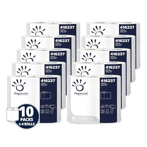 Papel higiénico absorbente de celulosa Superior 3 capas pack familiar 40 rollos