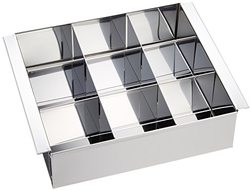 Endoshoji ATM2701 Commercial Egg Tofu Pot, 9 Servings (with Dividers), 18-0 Stainless Steel, Made in Japan