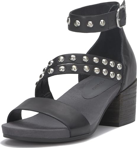 Lucky Brand Piah sandales en cuir à talons carrés élégance féminine