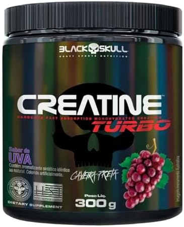 Creatine Turbo BlackSkull - Creatina Monohidratada em pó, com car...