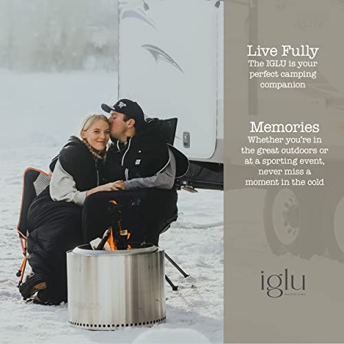 IGLU Outfitters Wearable Sleeping Bag Long Puffer Jacket Stadium Sack Camping Sports Stadiums Poncho Blanket miniatura 4